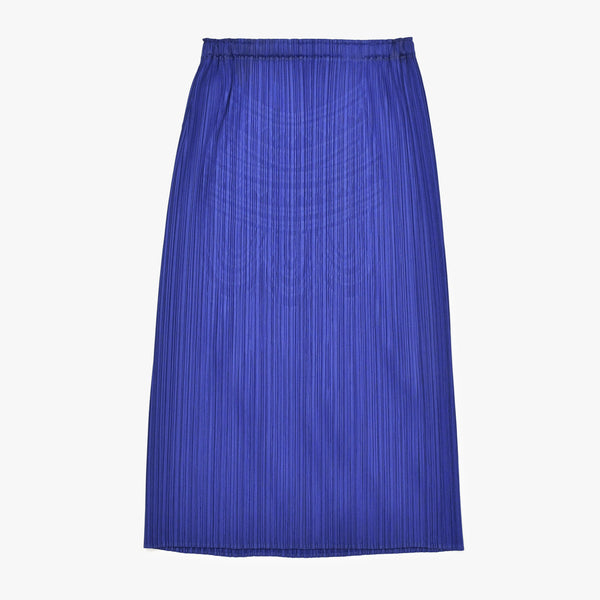 極美品 ISSEY MIYAKE イッセイミヤケ PLEATS PLEASE プリーツプリーズ スカート PP31-JG571 サイズ1 ブルー 中古 4b010919