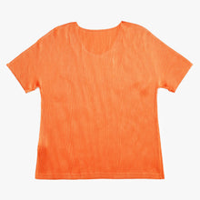 Load image into Gallery viewer, 極美品 PLEATS PLEASE ISSEY MIYAKE プリーツプリーズイッセイミヤケ プリーツ カットソー オレンジ ポリエステル PP73FK351 サイズ3 中古 4b010937