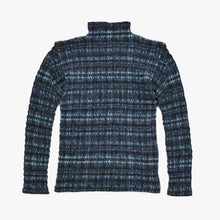 Load image into Gallery viewer, 極美品 ISSEY MIYAKE イッセイミヤケ プリーツプリーズ 長袖Tシャツ IM92-FJ606 ポリエステル ブルー ネイビー サイズL 中古 4b010940