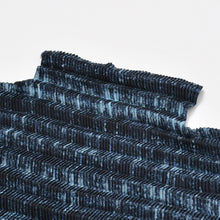 Load image into Gallery viewer, 極美品 ISSEY MIYAKE イッセイミヤケ プリーツプリーズ 長袖Tシャツ IM92-FJ606 ポリエステル ブルー ネイビー サイズL 中古 4b010940