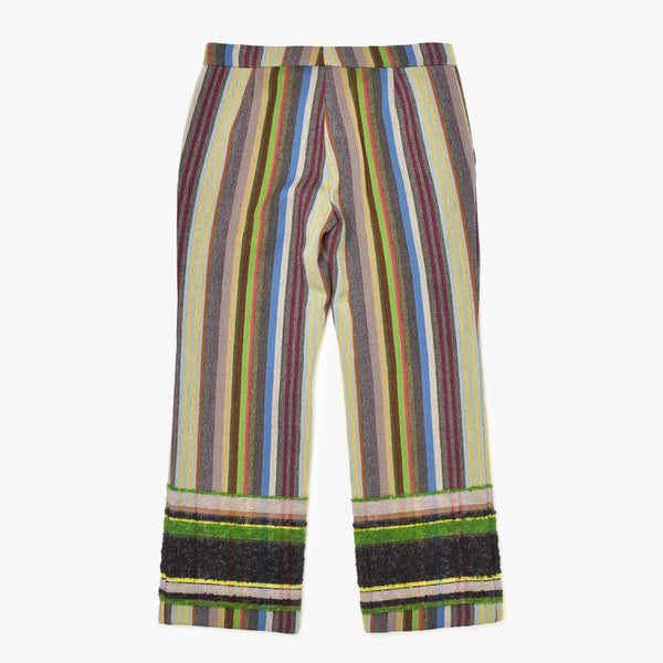ISSEY MIYAKE イッセイミヤケ Haat ハート ストライプ柄 マルチカラー パンツ 美品 中古 4b010950