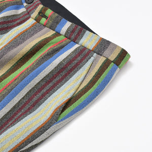 ISSEY MIYAKE イッセイミヤケ Haat ハート ストライプ柄 マルチカラー パンツ 美品 中古 4b010950