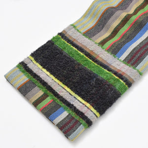 ISSEY MIYAKE イッセイミヤケ Haat ハート ストライプ柄 マルチカラー パンツ 美品 中古 4b010950