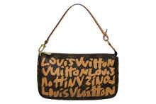 Load image into Gallery viewer, 極美品 LOUIS VUITTON ルイヴィトン ポシェット アクセソワ―ル アクセサリーポーチ M92193 モノグラム グラフィティ オレンジ 中古 4b010988