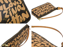 Load image into Gallery viewer, 極美品 LOUIS VUITTON ルイヴィトン ポシェット アクセソワ―ル アクセサリーポーチ M92193 モノグラム グラフィティ オレンジ 中古 4b010988