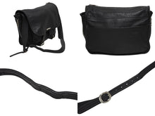 Load image into Gallery viewer, 極美品 CHROME HEARTS クロムハーツ SHOULDER BAG LARGE ショルダーバッグ ラージ ガンスリンガー クロスボール ブラック 中古 4b010993