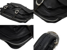 Load image into Gallery viewer, 極美品 CHROME HEARTS クロムハーツ SHOULDER BAG LARGE ショルダーバッグ ラージ ガンスリンガー クロスボール ブラック 中古 4b010993