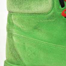 Load image into Gallery viewer, Timberland × Off-White 6インチ ブーツ A1Q8P ヴァージルアブロー グリーン ブラック レッド ベルベット サイズJP26.0 /US9W 美品 中古 4b011061