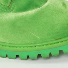 Load image into Gallery viewer, Timberland × Off-White 6インチ ブーツ A1Q8P ヴァージルアブロー グリーン ブラック レッド ベルベット サイズJP26.0 /US9W 美品 中古 4b011061