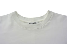 画像をギャラリービューアに読み込む, ALAIA アライア 半袖Tシャツ AA9H02911J017 サイズ36 ロゴ プリント ホワイト イタリア製 美品 中古 4b001107