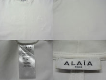 画像をギャラリービューアに読み込む, ALAIA アライア 半袖Tシャツ AA9H02911J017 サイズ36 ロゴ プリント ホワイト イタリア製 美品 中古 4b001107