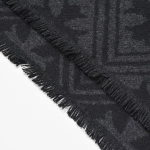 新品未使用 CHROME HEARTS クロムハーツ 総柄 CHクロス マフラー ストール 新作 ブラック カシミヤ 中古 4b011094