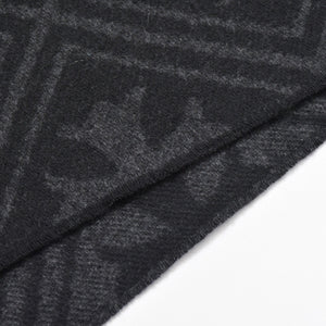 新品未使用 CHROME HEARTS クロムハーツ 総柄 CHクロス マフラー ストール 新作 ブラック カシミヤ 中古 4b011094