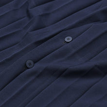 Load image into Gallery viewer, HOMME PLISSE ISSEY MIYAKE オムプリッセイッセイミヤケ プリーツエッジブレザー HP46FD285 ネイビー サイズ3 美品 中古 4b011098