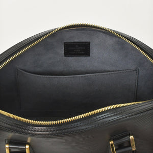 極美品 LOUIS VUITTON ルイヴィトン エピライン ジャスミン ハンドバッグ ノワール ブラック エピレザー ゴールド金具 M52782 中古 4a001114