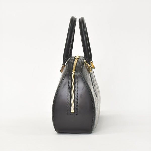 極美品 LOUIS VUITTON ルイヴィトン エピライン ジャスミン ハンドバッグ ノワール ブラック エピレザー ゴールド金具 M52782 中古 4a001114