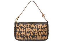 画像をギャラリービューアに読み込む, LOUIS VUITTON ルイヴィトン ポシェットアクセソワ―ル ポーチ M92193 モノグラム グラフィティ ブラウン PVC 美品 中古 4b001119
