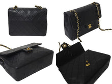Load image into Gallery viewer, CHANEL シャネル ミニマトラッセ20 ショルダーバッグ 1番台 A01163 ブラック ラムスキン ゴールド金具 美品 中古 4b001121