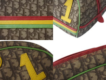 Load image into Gallery viewer, Christian Dior クリスチャンディオール ボストンバッグ ボーリング 01RU 0094 トロッター ラスタカラー ブラウン シルバー金具 美品 中古 4b001123