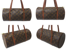 Load image into Gallery viewer, LOUIS VUITTON ルイヴィトン パピヨン30 モノグラムキャンバス ハンドバッグ 旧型 筒形 M51365 ブラウン 美品 中古 4b001126