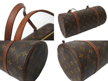 Load image into Gallery viewer, LOUIS VUITTON ルイヴィトン パピヨン30 モノグラムキャンバス ハンドバッグ 旧型 筒形 M51365 ブラウン 美品 中古 4b001126