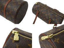 Load image into Gallery viewer, LOUIS VUITTON ルイヴィトン パピヨン30 モノグラムキャンバス ハンドバッグ 旧型 筒形 M51365 ブラウン 美品 中古 4b001126