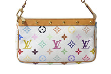 画像をギャラリービューアに読み込む, 極美品 LOUIS VUITTON ルイヴィトン ポシェット アクセソワール アクセサリーポーチ M92649 モノグラム マルチカラー 村上隆 中古 4b000876