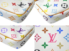 画像をギャラリービューアに読み込む, 極美品 LOUIS VUITTON ルイヴィトン ポシェット アクセソワール アクセサリーポーチ M92649 モノグラム マルチカラー 村上隆 中古 4b000876