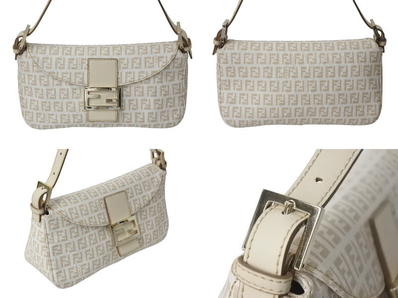 極美品 FENDI フェンディ ズッキーノ マンマバケット ハンドバッグ