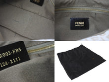 画像をギャラリービューアに読み込む, 極美品 FENDI フェンディ ズッキーノ マンマバケット ハンドバッグ ワンショルダーバッグ ベージュ キャンバス 中古 4b001128