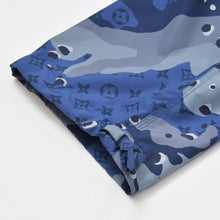 Load image into Gallery viewer, 極美品 LOUIS VUITTON ルイ ヴィトン カーゴパンツ ナイロン 3Dポケット カモフラージュ ブルー 中古 4b011305