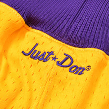 Load image into Gallery viewer, Mitchell &amp; Ness Just Don Shorts ミッチェルアンドネス ジャストドン Los Angeles Lakers 1996-97 YELLOW 21SS ミッチェルアンドネス レイカーズ サイズL 美品 中古 4b011314