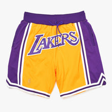 Load image into Gallery viewer, Mitchell &amp; Ness Just Don Shorts ミッチェルアンドネス ジャストドン Los Angeles Lakers 1996-97 YELLOW 21SS ミッチェルアンドネス レイカーズ サイズL 美品 中古 4b011314