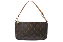 画像をギャラリービューアに読み込む, LOUIS VUITTON ルイヴィトン アクセサリーポーチ ポシェットアクセソワール M51980 モノグラム ブラウン 美品 中古 4b001134