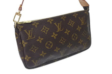 画像をギャラリービューアに読み込む, LOUIS VUITTON ルイヴィトン アクセサリーポーチ ポシェットアクセソワール M51980 モノグラム ブラウン 美品 中古 4b001134