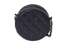 Load image into Gallery viewer, 極美品 CHANEL シャネル チェーンショルダーバッグ ココマーク マトラッセ クラシック 丸型 キャビアスキン 27番台 パープル系 シェル 中古 4b001137