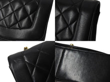 Load image into Gallery viewer, 極美品 CHANEL シャネル ショルダーバッグ ダイアナ 25 2番台 ラムスキン ブラック ゴールド金具 中古 4b001138