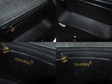 Load image into Gallery viewer, CHANEL シャネル デニム ミニマトラッセ 17 チェーンショルダーバッグ 6番台 ココマーク ブラック系 ゴールド金具 美品 中古 4b001144