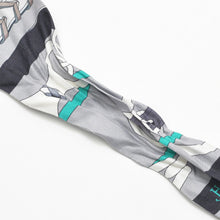 画像をギャラリービューアに読み込む, HERMES エルメス ツイリー 乗馬の装備 グレー マルチカラー 美品 中古 4b011461