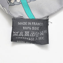 画像をギャラリービューアに読み込む, HERMES エルメス ツイリー 乗馬の装備 グレー マルチカラー 美品 中古 4b011461