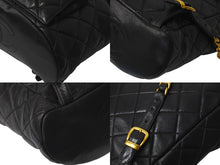 Load image into Gallery viewer, 極美品 CHANEL シャネル DUMA デュマ バックパック リュック 3番台 チェーンショルダー ココマーク ラムスキン ブラック 中古 4b001147