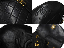 Load image into Gallery viewer, 極美品 CHANEL シャネル DUMA デュマ バックパック リュック 3番台 チェーンショルダー ココマーク ラムスキン ブラック 中古 4b001147