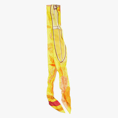 HERMES エルメス ツイリー SEA SURF AND FUN 海とサーフとファン イエロー マルチカラー 美品 中古 4b011538