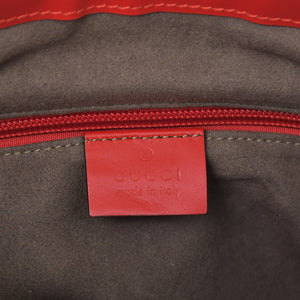 Very Good Condition GUCCI Gucci Shoulder Bag 406410 498879 Made in Italy Guccisima Red Silver Hardware Used 4a001156