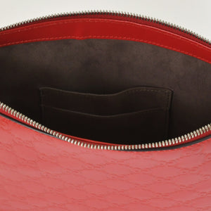 Very Good Condition GUCCI Gucci Shoulder Bag 406410 498879 Made in Italy Guccisima Red Silver Hardware Used 4a001156