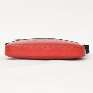 Very Good Condition GUCCI Gucci Shoulder Bag 406410 498879 Made in Italy Guccisima Red Silver Hardware Used 4a001156
