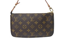 画像をギャラリービューアに読み込む, LOUIS VUITTON ルイヴィトン アクセサリーポーチ ポシェットアクセソワール M51980 モノグラム ブラウン 美品 中古 4b001166