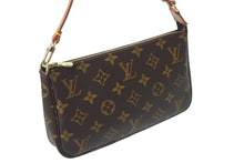 画像をギャラリービューアに読み込む, LOUIS VUITTON ルイヴィトン アクセサリーポーチ ポシェットアクセソワール M51980 モノグラム ブラウン 美品 中古 4b001166