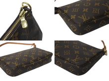 画像をギャラリービューアに読み込む, LOUIS VUITTON ルイヴィトン アクセサリーポーチ ポシェットアクセソワール M51980 モノグラム ブラウン 美品 中古 4b001166