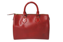 Load image into Gallery viewer, LOUIS VUITTON ルイヴィトン スピーディ25 ハンドバッグ ミニボストンバッグ エピレザー M43017 カスティリアンレッド 美品 中古 4b001168
